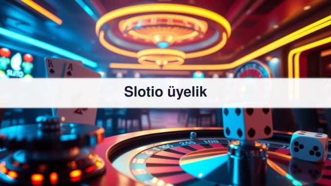 Slotio üyelik